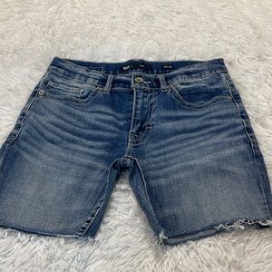 BKE Alec MENS  Indigo Denim CUTOFF Shorts SIZE 30